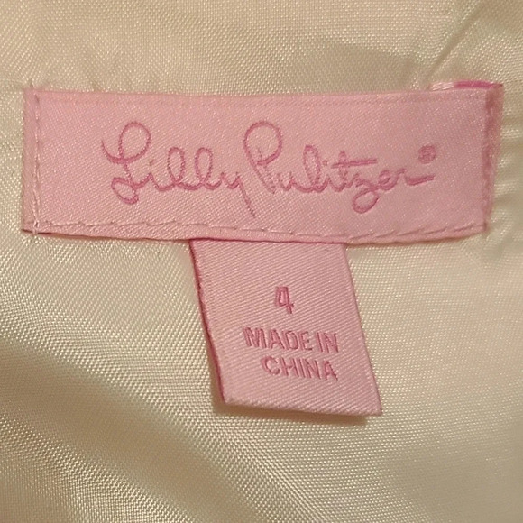 Lilly Pulitzer white and tan Striped Dress - Picture 11 of 11